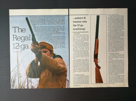 Vintage 1977 The Regal 12 Gauge Shotgun Rifle - 3 Page Article - £5.22 GBP