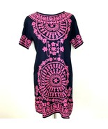 New Buckhead Betties Dress Small Womens Navy Blue Pink Print Dress Short... - $439.60 MXN