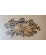 Vtg BURWOOD Wall Hanging Instrument Music Book Mandolin Horn Gold 9075 M... - $68.35 CAD