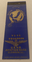 Vintage Matchbook Cover Matchcover Military US Naval Reserve VS9R Squadr... - £2.99 GBP