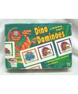 DINO DOMINOES Kids Family COMPLETE MATCHING GAME Ages 3-8 Dinosaurs - $273.89 MXN