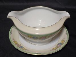 Vintage MEITO ISABELLA Gravy Boat With Attached Underplate - Japan, Circ... - €13,00 EUR