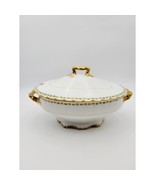 HAVILAND Limoges 13.5&quot; Covered Soup Oval Serving Clover Leaf France W/lid - $1,713.36 MXN