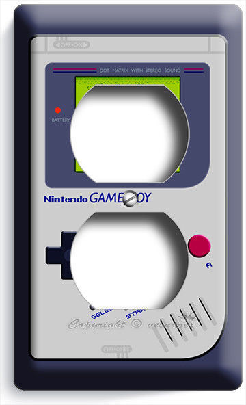 VIDEO GAME BOY CONSOLE CLASSIC NINTENDO OUTLET WALL PLATE BOYS PLAY ROOM DECOR