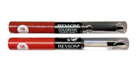 Revlon Colorstay Overtime Lip Color &amp;Top Coat Constantly Coral &amp; Always Sienna - £14.68 GBP