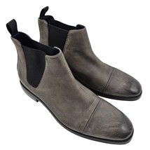 Cole Haan Ankle Boots Wagner Grand Chelsea Men Size 13 Gray Leather Shoes C28638 - £39.15 GBP