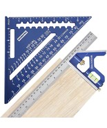 WORKPRO Rafter Square and Combination Square Tool Set, 7 in. Aluminum Al... - £33.96 GBP