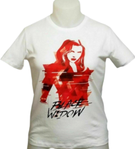 Marvel Black Widow Women White Graphic T-Shirt (Size: Small) NWT - £10.11 GBP