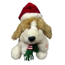 Gemmy Caroling Plush Hound Dog Singing Howling Animated Christmas Santa ... - €25,49 EUR