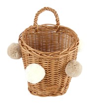 WIKLIBOX Rattan Wall Hanging Basket - Hand Made in Europe - Natural Wicker Color - £36.00 GBP