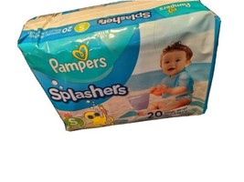 1 PACK 20pcs Pampers Splashers Disposable Swim Diapers SMALL 13-24 lb - £4.92 GBP