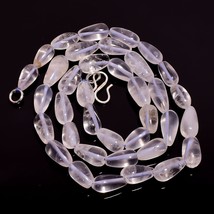 Natural Crystal Gemstone Teardrop Smooth Beads Necklace 17&quot; UB-3498 - £8.62 GBP