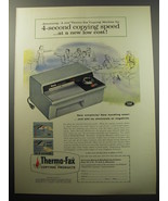 1957 3M Thermo-Fax Secretary Copying Machine Ad - 4-second copying speed - £14.55 GBP