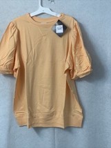 Women&#39;s Plus Elbow Length Puff Sleeve Sweatshirt - Ava &amp; Viv™ - Orange -... - £5.06 GBP