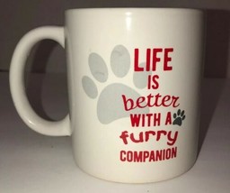 Life Is Better With A Furry Companion Coffee Tea Mug Cup Gift-Free Gift ... - £15.69 GBP