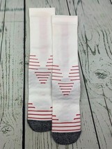 Compression Socks for Men Women Athletic Medical Running in White L - $12.83