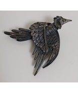 Vintage VENDOME Pheasant Bird Pewter Pin Brooch 2.5&quot; - $589.25 MXN