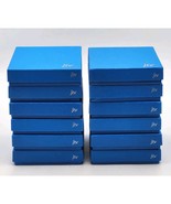 Lot Of 12 Empty Jewelry Boxes 5&quot; Cardboard Blue JTV logo FAST SHIPPING - $24.83 CAD
