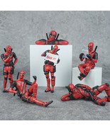 6 PCS Marvel Deadpool Car Decoration Mini Action Figures Car Interior Decor - $22.99