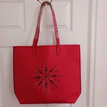 Crabtree &amp; Evelyn Totebag New Red Cut out - £18.38 GBP