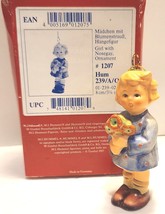 Hummel Goebel Christmas Ornament Girl with Nosegay Flowers 3&quot; Porcelain 1997 - £15.94 GBP