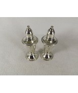 Vintage Pair Sterling Silver Salt &amp; Pepper Shakers Duchin Glass Interior... - £16.33 GBP