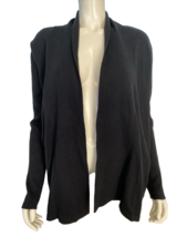 Talbots Black Shawl collar Open Cardigan Size M - £22.71 GBP