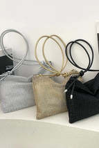 Rhinestone Knotted Strap Crossbody Bag - $21.27