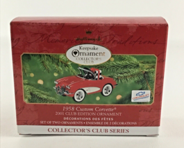 Hallmark Keepsake Christmas Ornament 1958 Custom Corvette Club 2001 Edit... - £19.27 GBP