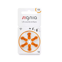 Signia Hearing Aid Batteries Size 13, 1 Pack Of 6 Batteries - $6.92