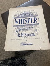 Whisper The Story That Is Old Yet Ever New, 1909 Antique Sheet Music - £4.62 GBP