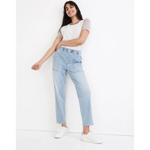 Madewell Pull-On Relaxed Jeans Size XS High Rise Bellview Wash Elastic W... - £22.29 GBP