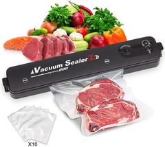 Food Vacuum Sealers Automatic Food Saver Meal Storage Air Sealing Preserver Syst - £25.94 GBP