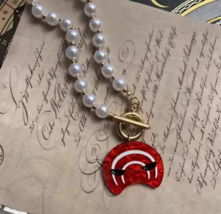 Final Fantasy 14 peripheral necklace, FFXIV ancient Hades mask necklace - $33.00