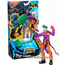 Year 2011 DC Batman Power Attack Deluxe 6 Inch Figure - Mallet Smasher THE JOKER - £35.23 GBP