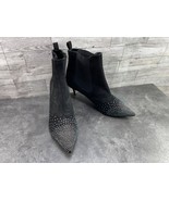 Azura Boots Women 10.5M Firestar shoes Black Suede Starburst  Rhinestone... - €42,06 EUR