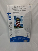 Wonderart Latch Hook Kit Sailors Beacon Lighthouse 15x20 Craft Kit 426158 - $6.98