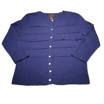 Fenn Wright Manson Angora and Wool Blend Dusty Blue Sweater Cardigan Size M - £17.40 GBP