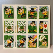 Vintage Eureka Paper Magic Group St. Patrick&#39;s Day Leprechaun Stickers - £9.47 GBP
