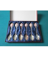 Set of SILVERPLATE and Floral Ceramic Spoons Made in Compatible with Kor... - $143.40 CAD