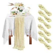 Edenature Elegant Pack Of 2 Cheesecloth Table Runner – 13Ft Gauze Table Runne Ho - £29.19 GBP