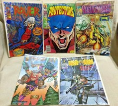 5 Comic Books Protectors #4 Riot Gear #1 Raver #1 Regulators #2 Prophet - $4.99
