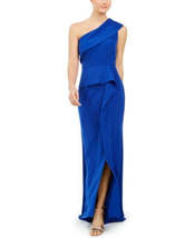 Vince Camuto One-Shoulder Peplum Gown, Size 4 - £60.57 GBP