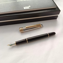 Montblanc Meisterstuck 144 Fountain Pen with Solitaire Sterling Silver Cap - £449.04 GBP