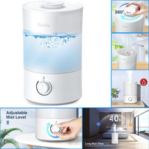 4L Ultrasonic Room Humidifier Led Home Cool Mist Air Humidifier Oil Diff... - £21.23 GBP