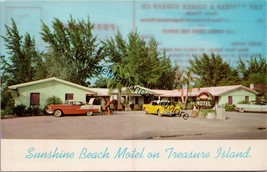 Sunshine Beach Motel on Treasure Island St. Petersburg FL Postcard PC334 - £6.38 GBP