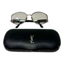 Authentic Yves Saint Laurent Glasses YSL 6044 Yf04 Gold Black 60-19-120 Vintage - £63.40 GBP