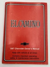 Original Vintage 1987 Chevrolet El Camino Owner&#39;s Manual Chevy - £18.59 GBP