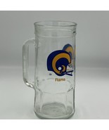 Vintage Los Angeles Rams Glass Mug NFL Football Helmet Fisher Nuts Retro... - €15,41 EUR