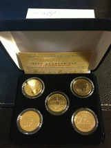 2011 USA Quarter Gold National Parks 5 Coins set with box - £12.40 GBP